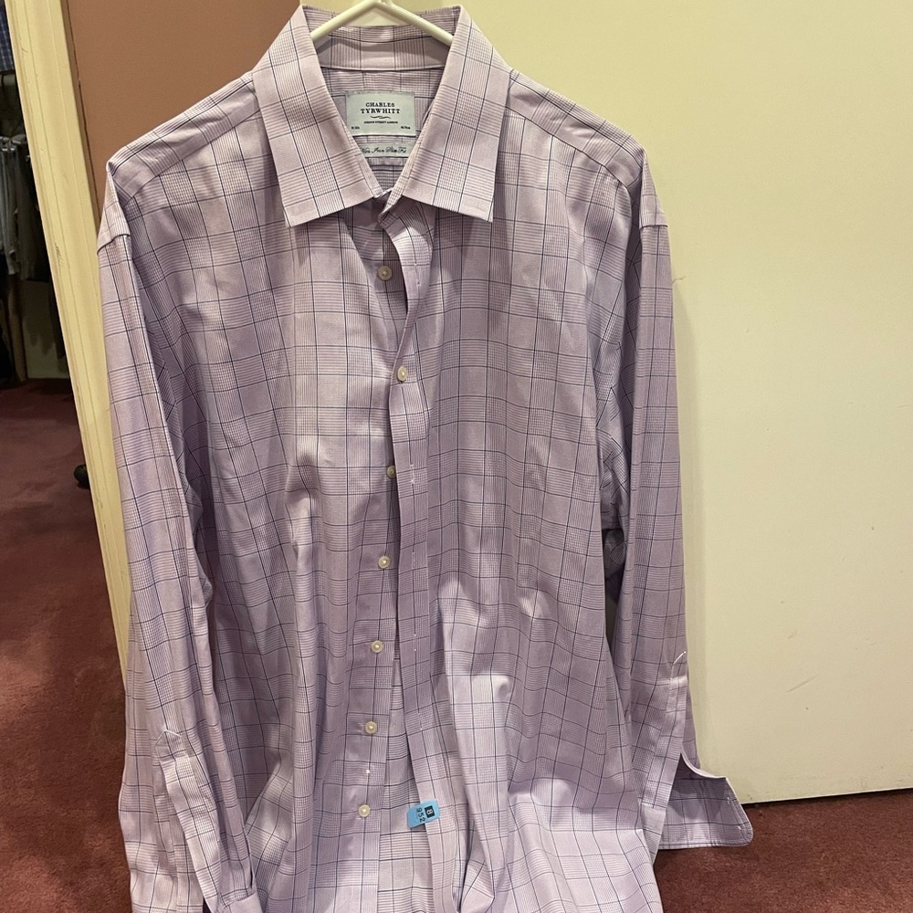 Charles tyrwhitt bottom down shirt. Gently worn. Slim fit. Size 18/36